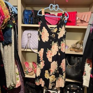 VTG Betsey Johnson Floral Button Down Romper